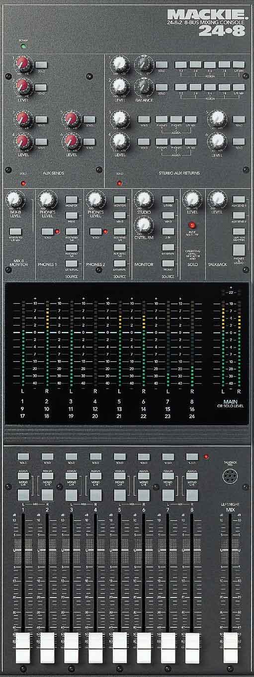 mixing board master section