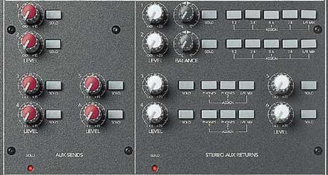 master section auxiliary sends and returns